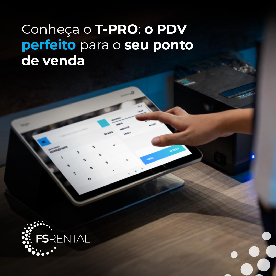 automação comercial da fsrental com o t-pro da elgin