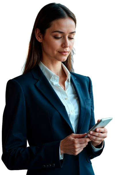 businesswoman-using-smartphone